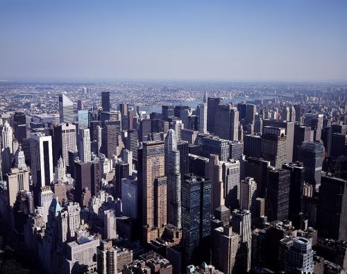 Miesto Panorama,  Manhatanas,  Panorama,  Vaizdas,  Orientyras,  Nyc,  Niujorkas,  Miesto,  Metropolis,  Dangoraižis,  Usa,  Vaizdingas