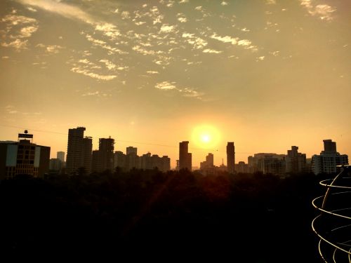 Saulėtekis,  Metro & Nbsp,  Miestas,  Mumbajus,  Lokhandwala,  Miesto Panorama,  Saulėtekis