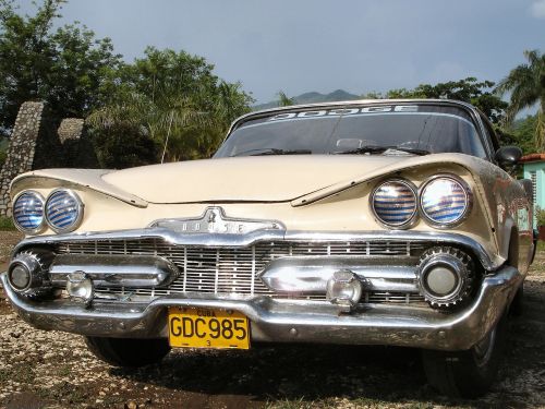 Klasikinis Automobilis, Automobilis, Oldtimer, Senas Automobilis, Automobiliai, Vintage, Transporto Priemonė, Retro, Kuba, Amerikietiškas Automobilis, Dodge