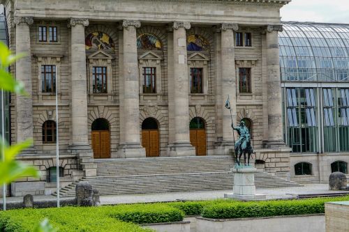 Munich, Valstybinis Parlamentas, Bavarija, Klasikinis, Šiuolaikiška, Architektūra, Stulpeliai