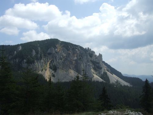 Uolos, Erozija, Svogūnų Kalnai, Transilvanija, Gamta, Miškas, Debesis, Pušis, Kalnai