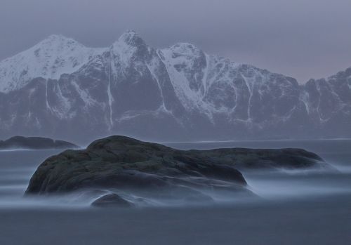 Uolos,  Jūra,  Audra,  Lofoten,  Kalnas