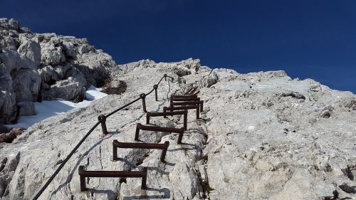 Alpinizmas,  Alpspitze,  Galva,  Kopėčios,  Kicks,  Palaipsniui,  Toli,  Aukštis,  Pakilti,  Lipti,  Šiaurės Rytuose,  Rokas,  Alpių,  Oras Akmuo,  Kalnas,  Zugspitze Masyvas,  Ostallgäu,  Allgäu,  Kraštovaizdis