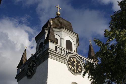 Laikrodis, Bokštas, Architektūra, Bažnyčia, Bokštas, Europietis, Švedija, Skandinavija