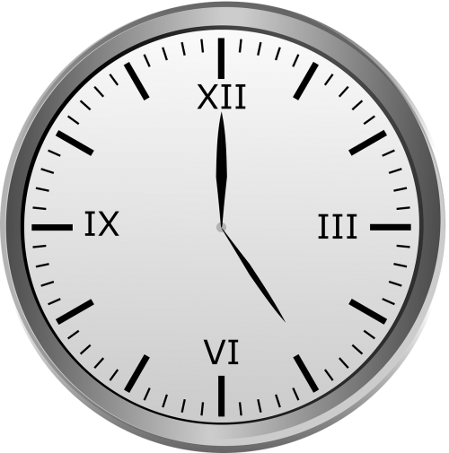 Laikrodis, Romėniški Skaitmenys, Laikas, Laikas, Valandinis Laikrodis, 12 Valandų Laikrodis, 5 00