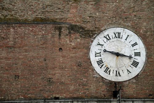 Laikrodis, Sieninis Laikrodis, Plytų Siena, Senas, Romėnų