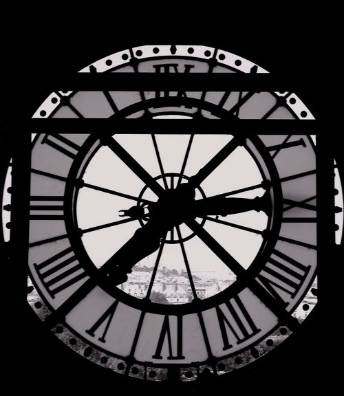 Laikrodis, Laikas, Langas, Paris, Notre Dame, Notre-Dame, France, Katedra, Architektūra, Bažnyčia, Tikėjimas, Juoda Ir Balta