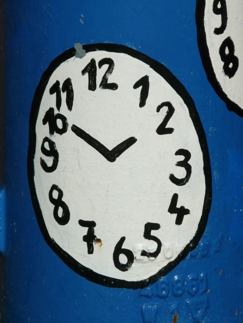 Laikrodis, Laikas, Laikrodžio Veidas, Žymeklis, Dažyti, Dažytos