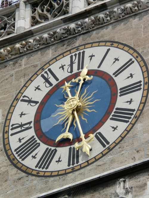 Laikrodis, Miesto Rotušės Bokštas, Bokštas, Nauja Rumai, Miesto Rotušė, Marienplatz, Munich