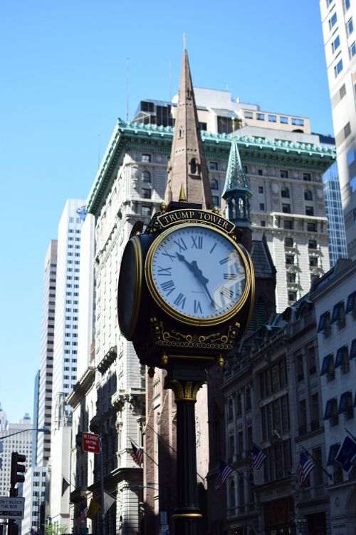 Laikrodis,  Miestas,  Architektūra,  Trumpo Pastato,  Niujorkas,  Pastatas