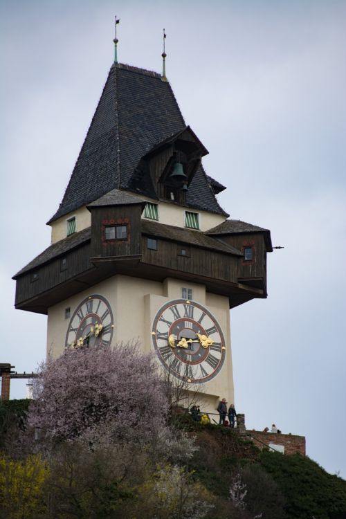 Laikrodzio Bokstas, Graz, Bokštas, Austria, Styria, Orientyras, Architektūra, Laikrodis, Lankytinos Vietos
