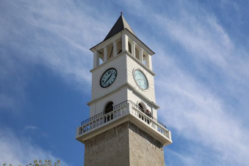 Laikrodzio Bokstas, Laikas, Tirana, Architektūra, Dangus, Mėlynas, Turizmas, Senovės