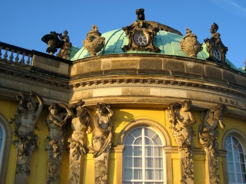 Uždaras Sanssoucis, Potsdamas, Fasadas, Orientyras, Pastatas, Architektūra, Lankytinos Vietos
