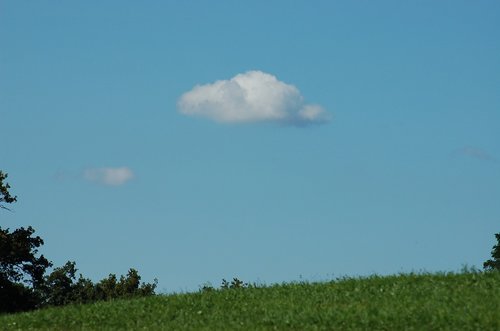 Debesis,  Pobūdį,  Lauke,  Vasara,  Žalias,  Prato