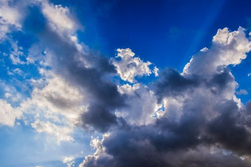 Debesys, Dangus, Saulės Spindulys, Saulės Šviesa, Šviesa, Cloudscape