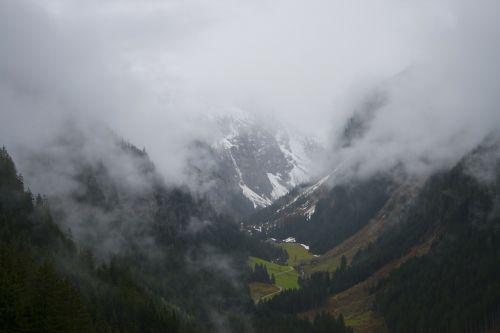 Debesys, Rūkas, Slėnis, Kalnai, Kalnas, Kraštovaizdis, Aplinka, Gamta