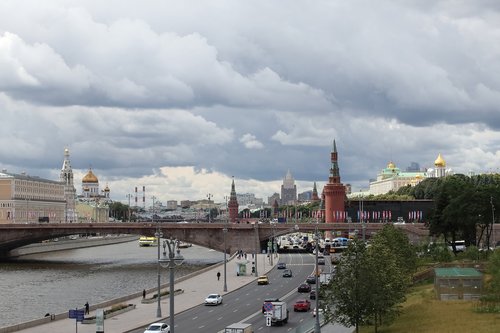 Debesys,  Kremlius,  Maskva,  Kraštovaizdis,  Vasara