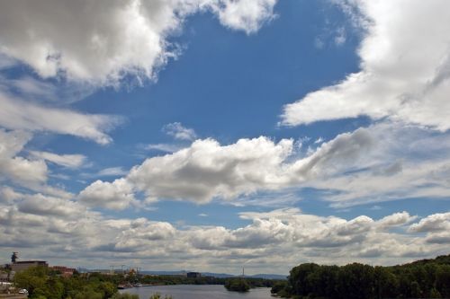 Debesys, Upė, Panorama, Kraštovaizdis