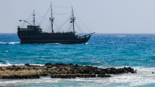 Kranto, Laivas, Piratai, Burlaivis, Piratų Laivas, Kruizinis Laivas, Turizmas, Kipras