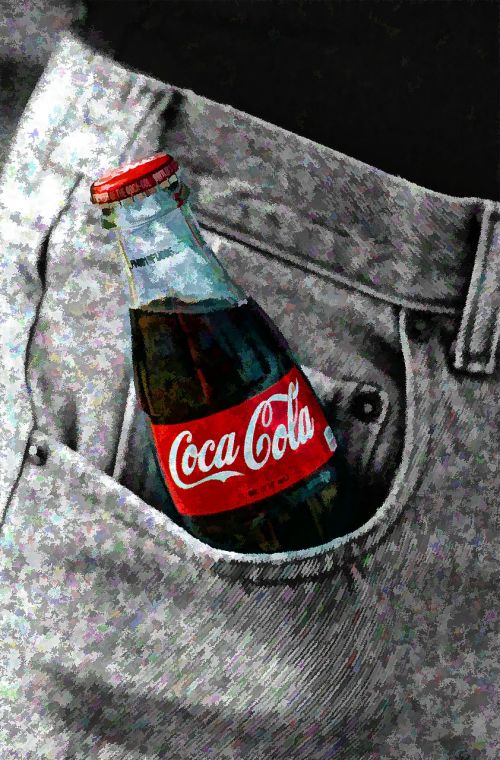 Coca Cola, Koksas, Butelis, Džinsai, Gerti, Gėrimas, Soda, Kola
