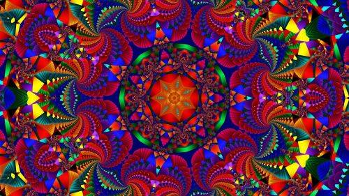 Kaleidoskopas, Mandala, Modelis, Kaleydografas, Mozaika, Vitražas, Koncentrinis Spalvotas Modelis, Fraktalas