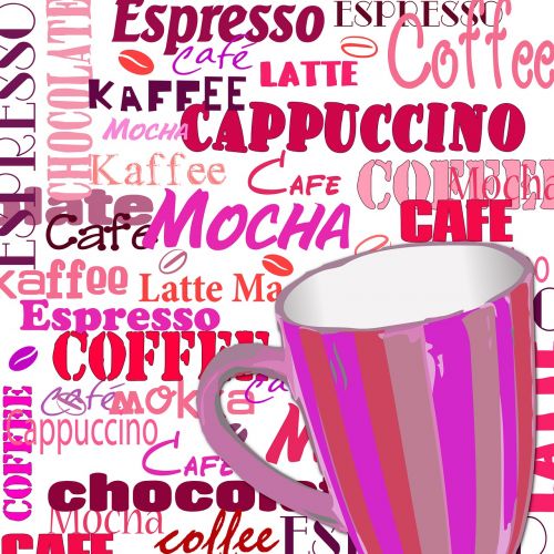Kava, Taurė, Raidės, Kavos Puodelis, Kavinė, Henkel, Espresso, Raudona, Pertrauka, Pupos, Spalvinga