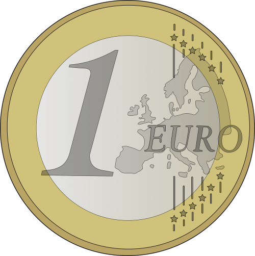 Moneta, Euras, Europa, France, Pinigai, Valiuta, Turtas, Verslas, Finansai, Nemokama Vektorinė Grafika