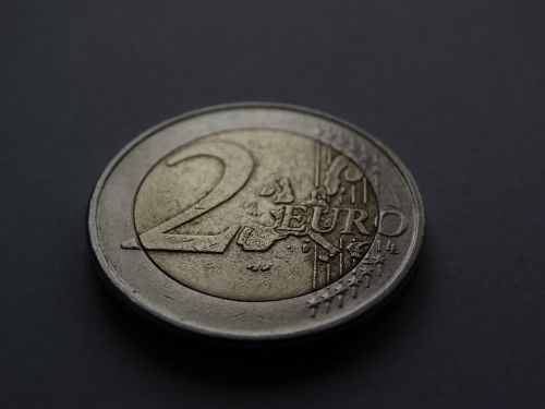 Moneta, Pinigai, Euras, Du, Metalinė Poveržlė
