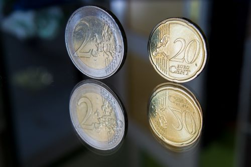 Monetos, Pinigai, Veidrodis, Euras, Euro Centai