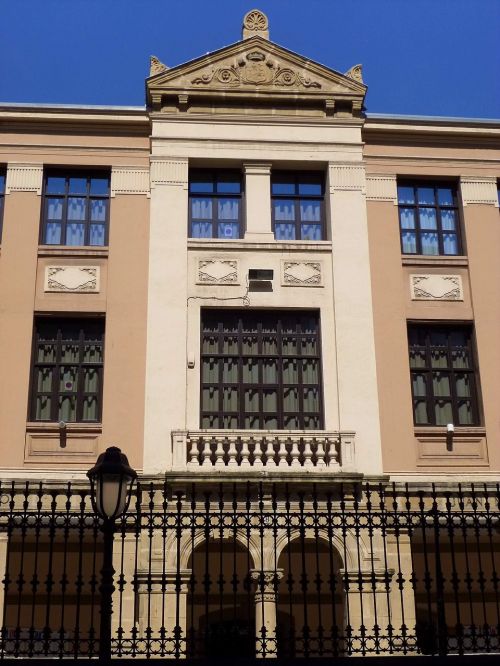 Colegio Público, Bilbao, Fasadas, Pastatas, Klasikinis, Istorinis, Ispanija, Architektūra