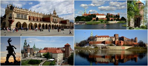 Koliažas, Turizmas, Istorija, Kraków, Lenkija, Architektūra, Paminklas