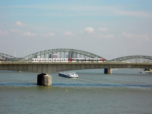 Kelnas, Tiltas, Rinas, Hohenzollern Tiltas, Upė, Geležinkelio Tiltas, Arka