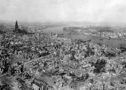 Kelnas, Bombardavimas, Sunaikinimas, Karas, Po Karo Laikotarpis, Rekonstrukcija, Kelno Katedra, 1945, Sunaikinta, Antrasis Pasaulinis Karas, Ww2, Wwii