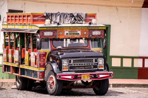 Kolumbija, Chiva, Sunkvežimis, Transportas, Santafe De Antioquia, Kolumbijos