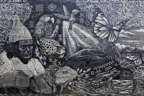 Kolumbija,  Santa Marta,  Graffiti,  Menas,  Kelionė