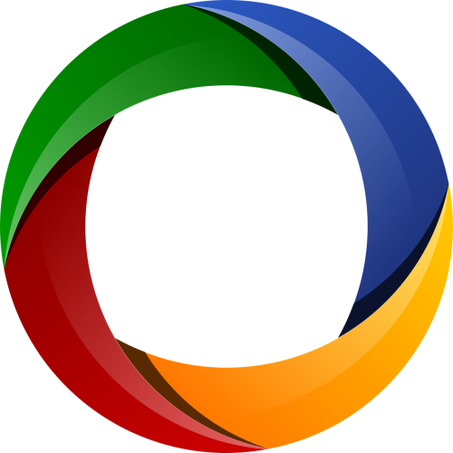 Spalvinių Ratų Gaminiai, Lęšio Stiliaus Logotipas, Körcikkely, Nemokama Vektorinė Grafika
