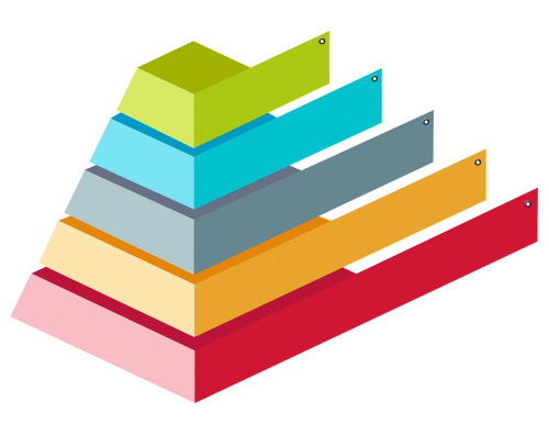 Spalvinga Piramidė 3D, Infografinė Diagrama, Infografinis, Hierarchija, Diagrama