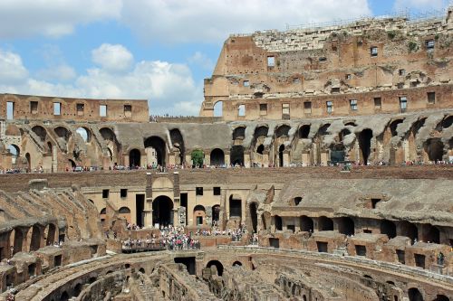 Kolosas, Roma, Italy, Romanai, Lankytinos Vietos, Senovės Struktūros, Colosseum Interjeras
