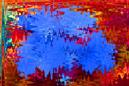 Pinti Mėlynas,  Raudona,  Abstraktus,  Spalvotas Abstrakčios Bangos Vaizdas