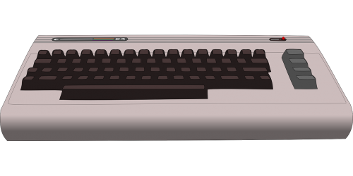 Commodore, C64, Kompiuteris, Namų Kompiuteris, Techninė Įranga, Commodore C64, Klaviatūra, Senas, Nemokama Vektorinė Grafika