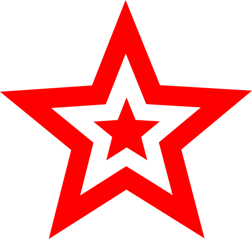 Komunizmas, Socializmas, Žvaigždė, Raudona, Nemokama Vektorinė Grafika