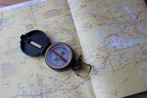 Kompasas, Žemėlapis, Navigacija, Vakarų Australija