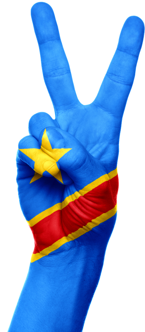 Kongo, Vėliava, Ranka, Afrika, Demokratinis, Šalis, Nacionalinis, Taika, Pergalė, Simbolis, Pirštai, Pasididžiavimas, Patriotinis, Patriotizmas