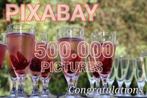 Sveikinu, Pixabay, 500 000 Vaizdų