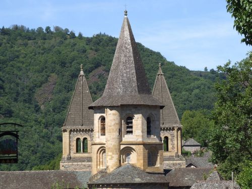 Conques, Aveyron, Abatija, Piligrimystė, Varpinė, Bažnyčia