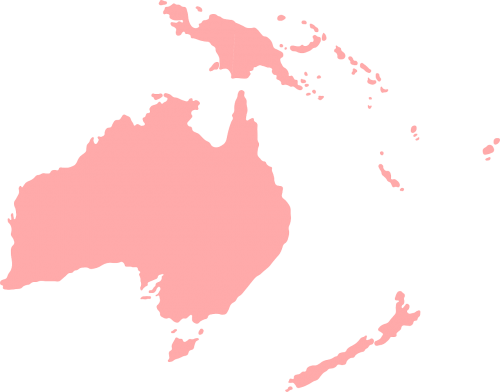 Žemynas, Žemėlapis, Okeanija, Australia, Naujoji Zelandija, Indonezija, Southsea, Nemokama Vektorinė Grafika