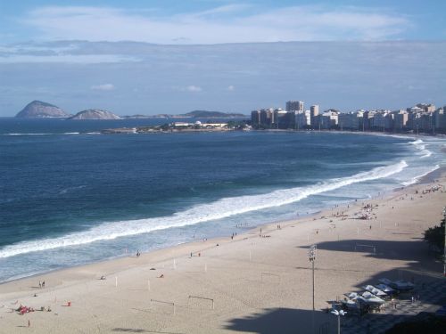 Copacabana Paplūdimys, Rio De Žaneiras, Papludimys, Turistinis, Brazilija, Kraštovaizdis