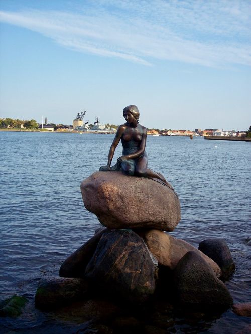 Kopenhaga, Maža Undinė, Turistų Atrakcijos, Denmark, Statula