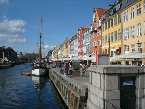 Kopenhaga, Uostas, Laivai, Promenada