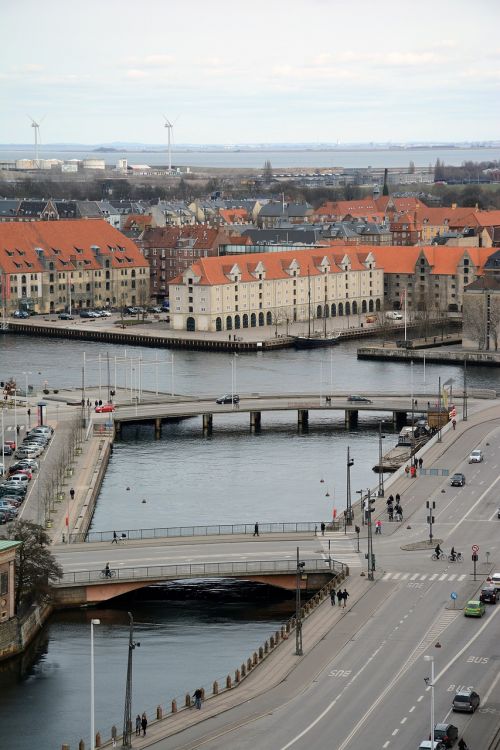 Kopenhaga, Panorama, Miestas, Miesto Panorama, Architektūra, Pastatas